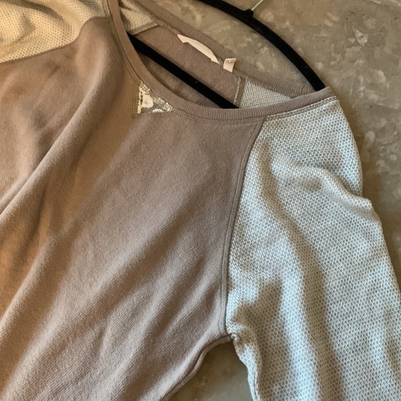 Soft Surroundings Alchemy Top size‎ L plaid cream tan long sleeves - Picture 11 of 11